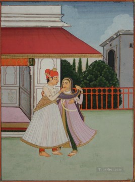 Folio de un ragamala 1820 India Pinturas al óleo